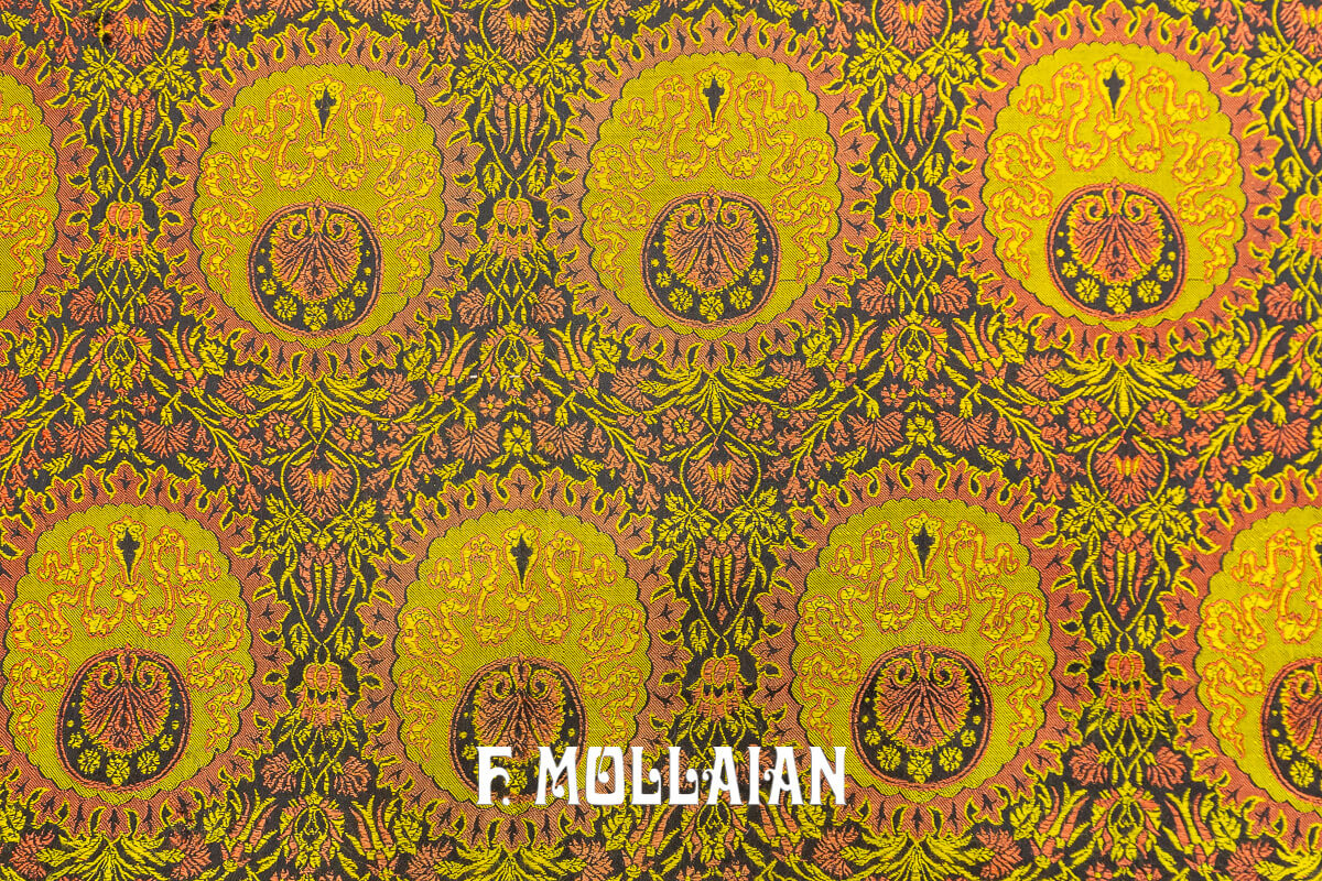 Textile Indien Antique Couleur Or n°:694683